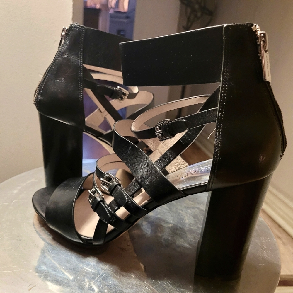 Michael Kors black Winston strappy sandals